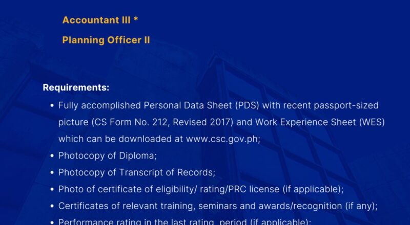 📍 DICT Philippines Hiring – Apply by 3rd July 2025 for Accountant III & Planning Officer II