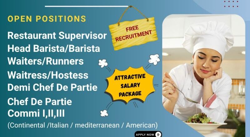 Latest Restaurant and Hospitality Jobs at Carreo International in Kuwait 2025