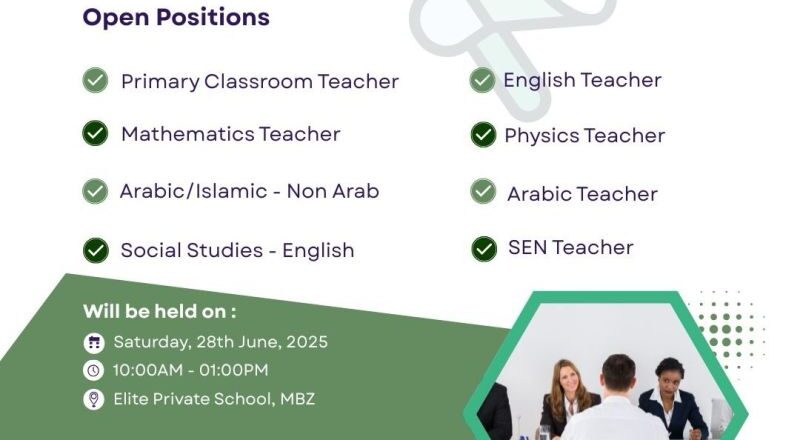 🌟 Exciting Walk-In Interview for Teachers at Elite Private School – 28th June 2025