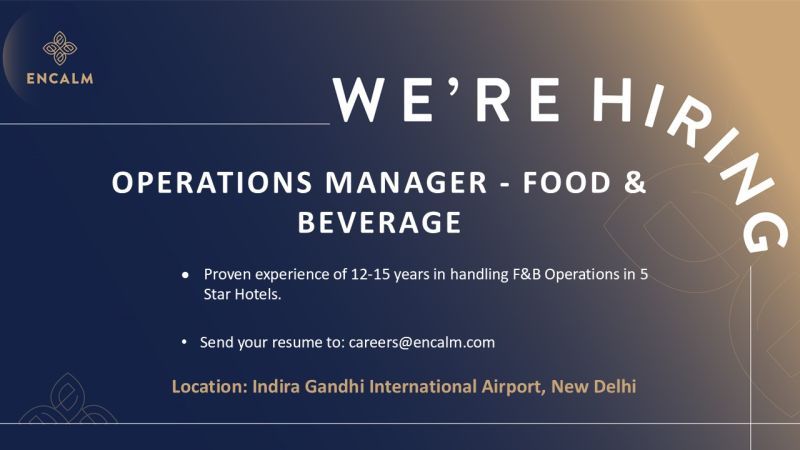 Top Operations Manager – Food & Beverage Jobs in New Delhi 2025