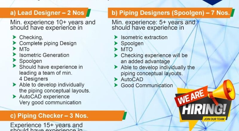 🌟 Top Engineering Design and Piping Jobs at Aarvi Encon India 2025