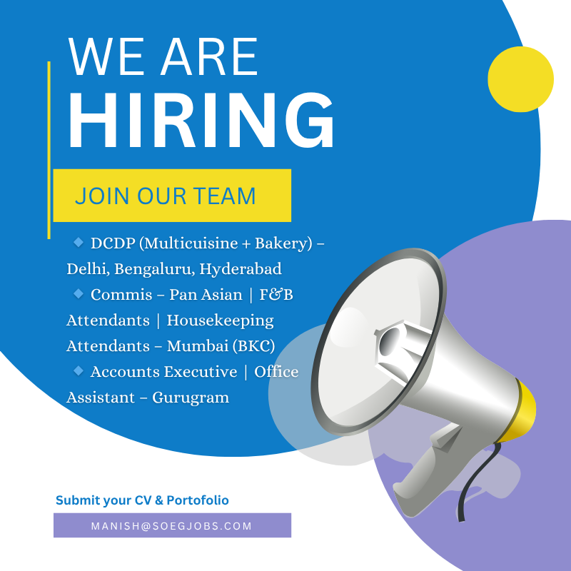 🌟 Top Hospitality Job Openings in Delhi, Mumbai, Bengaluru & More – June 2025