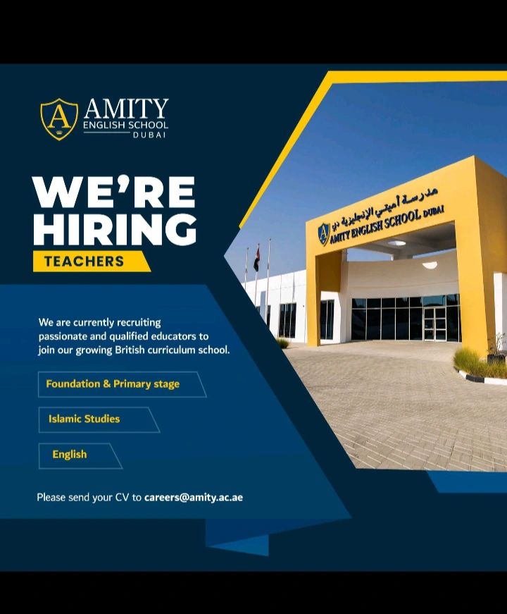 πΉ Amity English School Teacher Vacancies in Dubai 2025