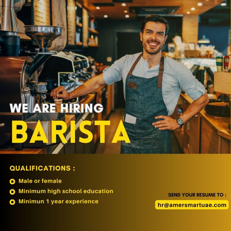 ☕ Exciting Barista Job Opening in DIFC , Dubai – Join Smart Lounge Today