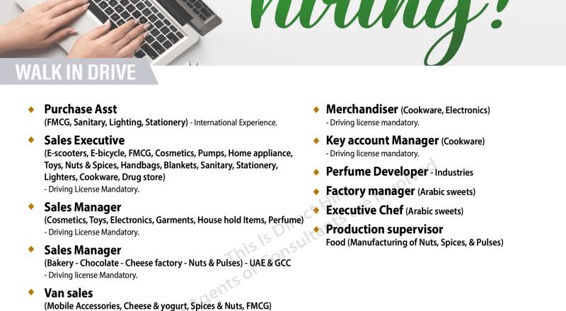 🌟 Excellent Career Openings at Abdulwahed Bin Shabib Investment Group Walk-In Drive Dubai 15th June 2025