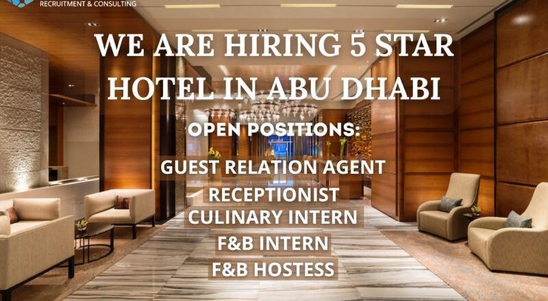 ✨ Unlock 5 Star Hotel Jobs in Abu Dhabi with Exclusive Salaries and Benefits