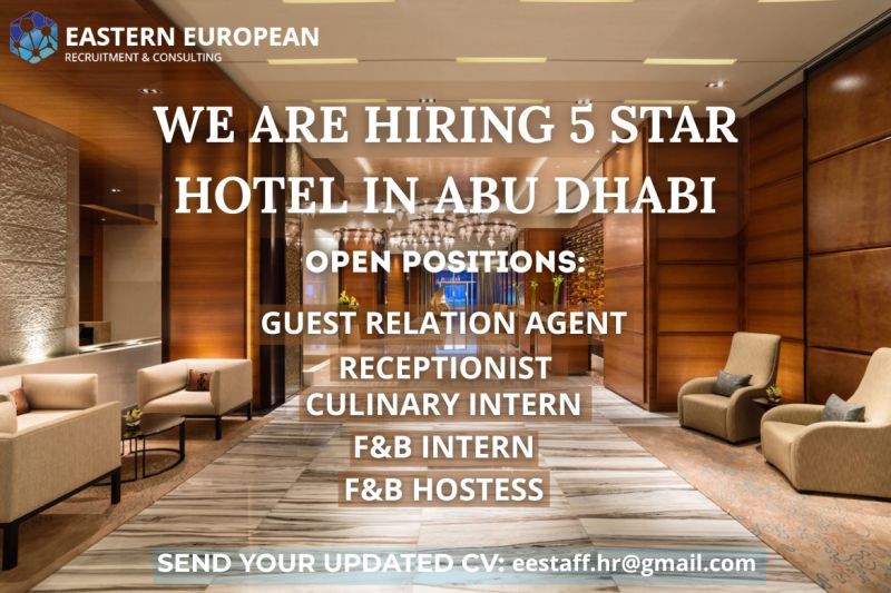 ✨ Unlock 5 Star Hotel Jobs in Abu Dhabi with Exclusive Salaries and Benefits