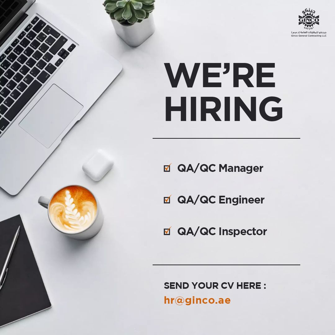 🏗️ Top QA/QC & Safety Jobs at Ginco UAE – Apply Now for Urgent Openings