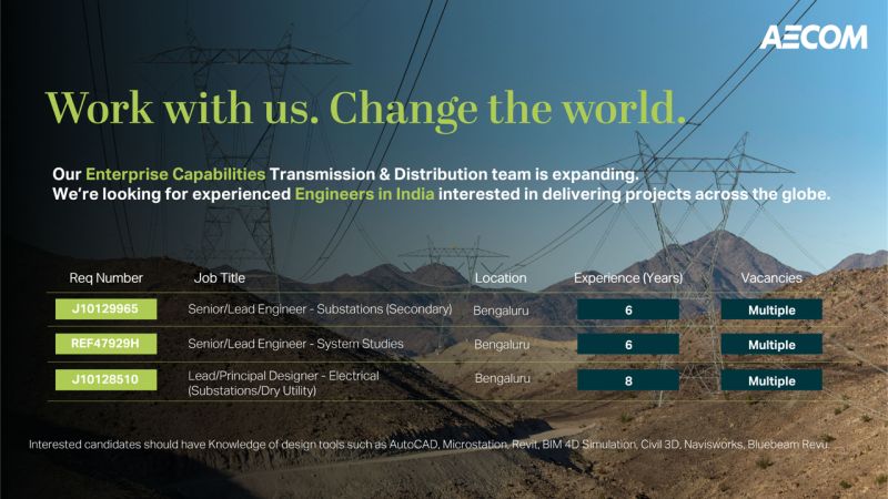 🌟 Exciting AECOM India Engineering Multiple Job Vacancies June 2025
