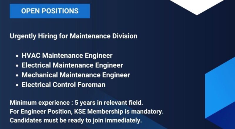 Top Kuwait Job Opportunities in Engineering 2025 – Gulf Engineering Company Is Hiring Now