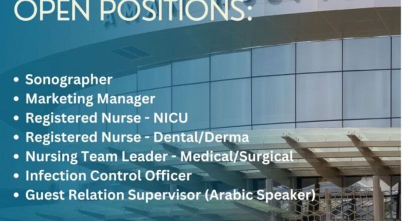 Aman Hospital Healthcare Jobs in Qatar 2025 – High-Paying & Prestigious Careers Open Now