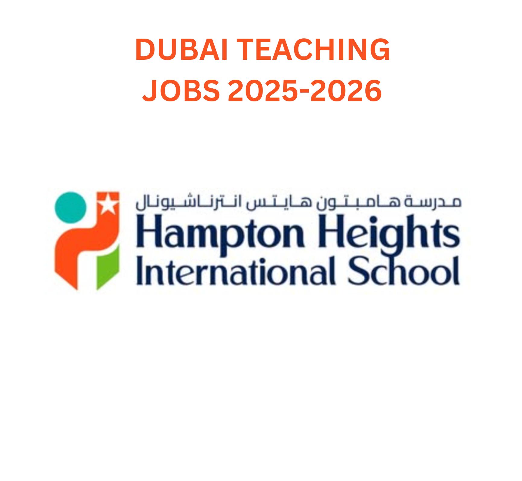 Dubai Employment Opportunity at Hampton Heights School: 2025–2026 Hiring Now