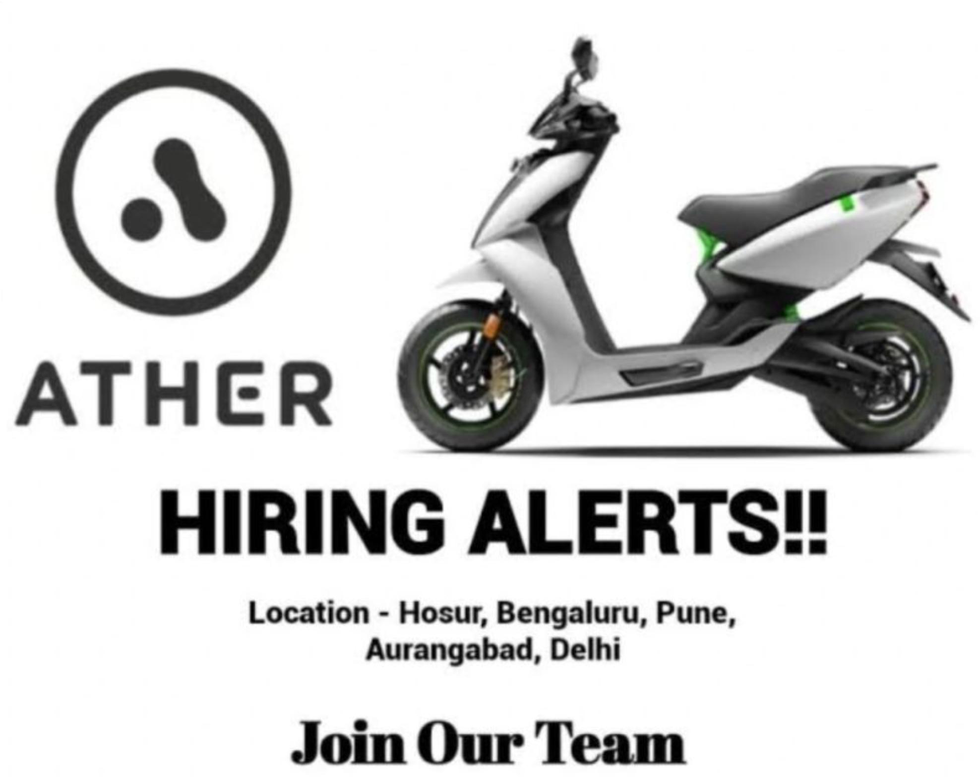 Ather Energy Careers 2025 – Exciting Opportunities in India’s EV Industry