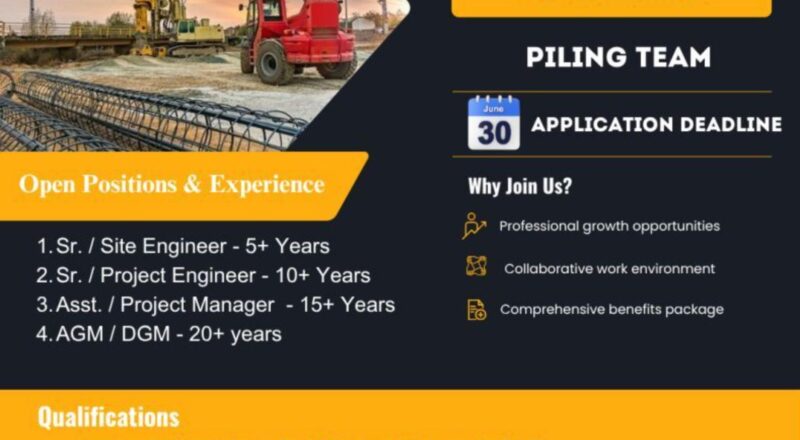 Casagrand Jobs in Chennai 2025 – Join the Piling Team & Build a Bold Career