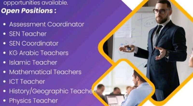 Top Gulf Job Vacancies 2025: National School Ajman Hiring Now for Multiple Teaching Roles