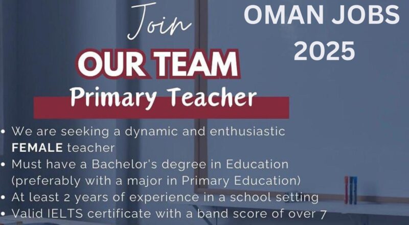 Latest Foreign Job Offers for Female Teachers 2025 | Apply Now to Al Maha School Oman