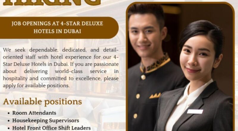 Dubai Employment Opportunity 2025: Royal Ascot Hotel Jobs Now Hiring