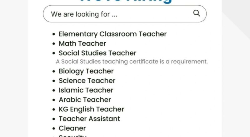 Overseas Job Vacancy Updates 2025: Join Teaching Jobs in Sharjah with Al Durrah School | Apply Now