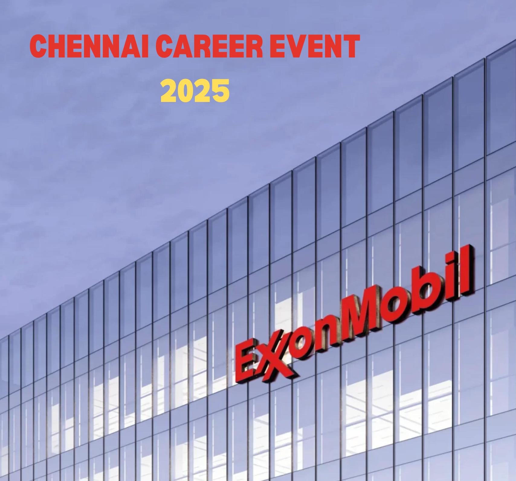 ExxonMobil Chennai Career Event 2025 – Exciting Job Opportunities Await | July 5 & 6