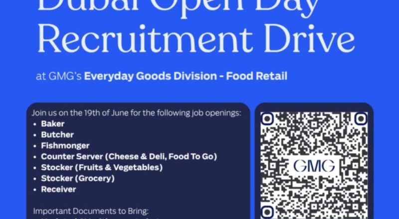 Latest Foreign Job Offers – Join GMG Dubai Recruitment Drive June 19, 2025