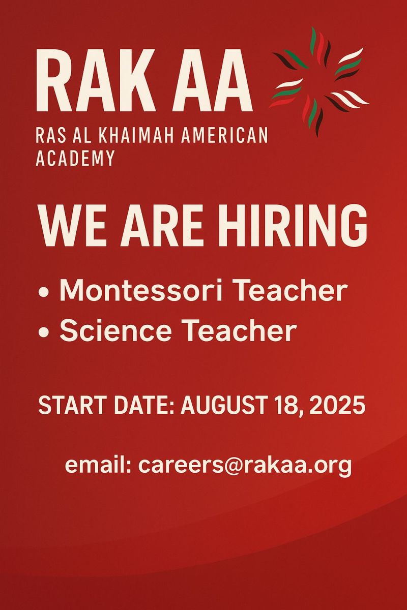 ๐ Powerful RAKAA Teacher Job Vacancies in Ras Al Khaimah โ August 18, 2025 Start