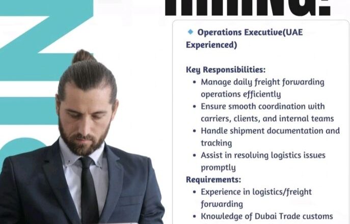🏢 Exclusive Air & Sea Logistics Operations Executive Job Vacancy in UAE – Apply Now