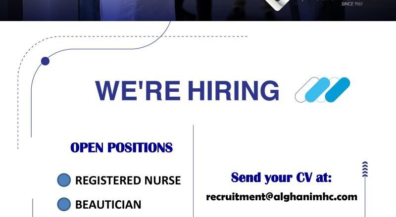 🌟 Excellent Alghanim Healthcare Nurse, Beautician & Receptionist Vacancy Kuwait – Apply Immediately