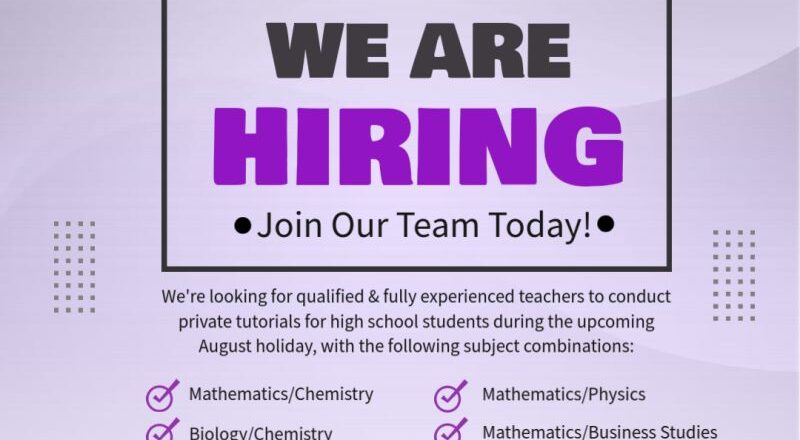 Urgent Elara Tuition Academy Teacher Vacancy , Kenya - 2025