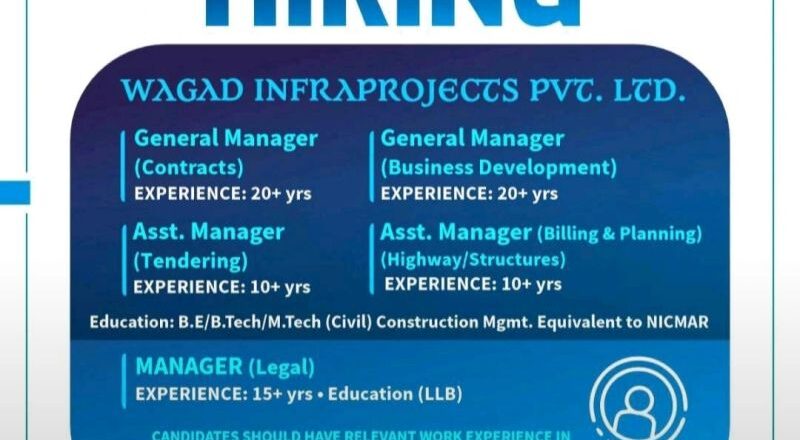 🏙️ 6 Wagad Infraprojects Job Vacancies Ahmedabad 2025 – Apply Now