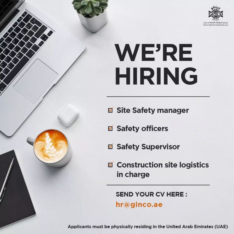 🛡 Ginco General Contracting LLC Safety Jobs in UAE 2025 – Apply Now 🇦🇪