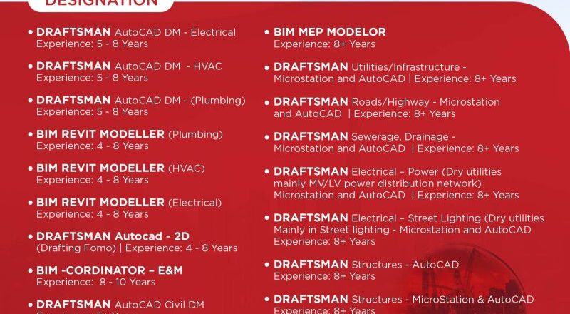 📍 Urgent Hiring in Dubai 2025 – CADD Emirates Job Vacancies