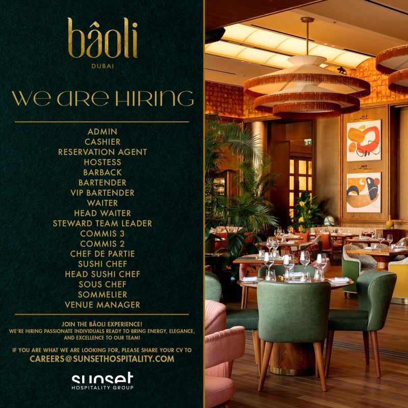 Bâoli Dubai Job Vacancies UAE 2025