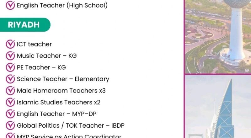 📍 Kuwait & Riyadh: 2025 Teach East International Teaching Vacancies