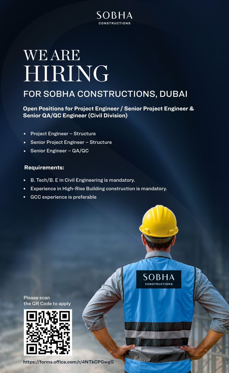 Sobha Constructions Dubai - Apply for High-Paying Jobs in July 2025