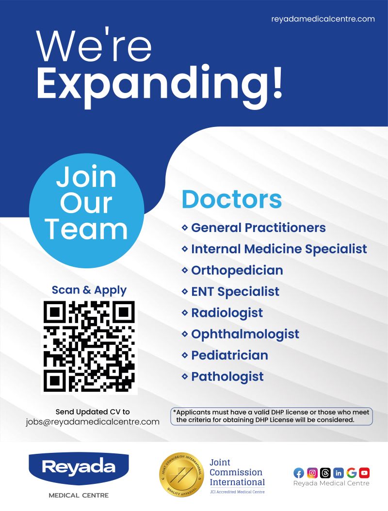 π₯ Reyada Medical Centre Doctor Jobs in Qatar 2025 β Now Hiring