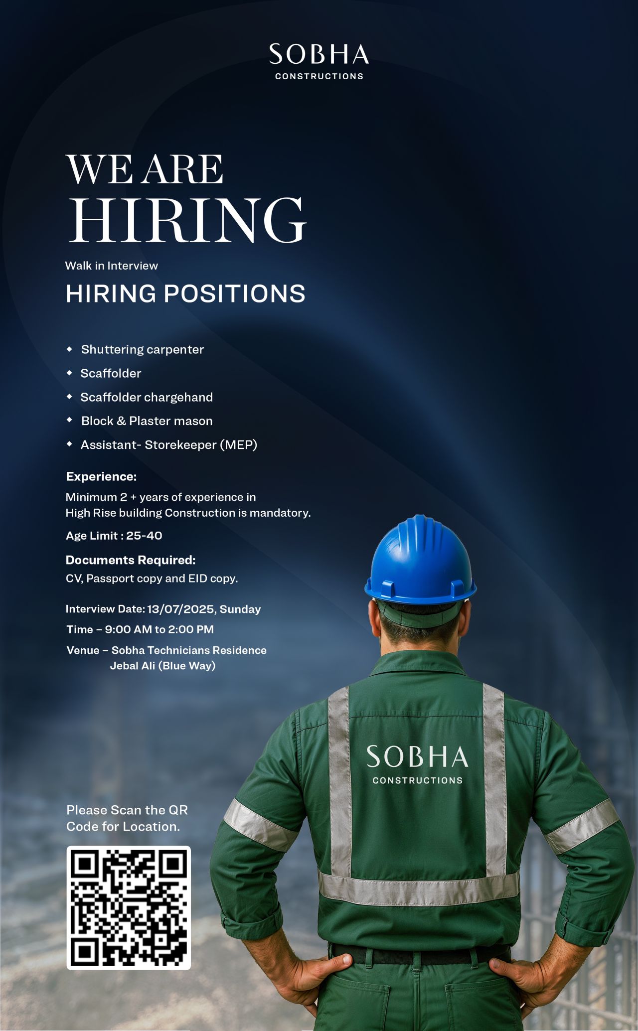 ✨ Exciting Sobha Constructions Job Vacancies 2025 in UAE