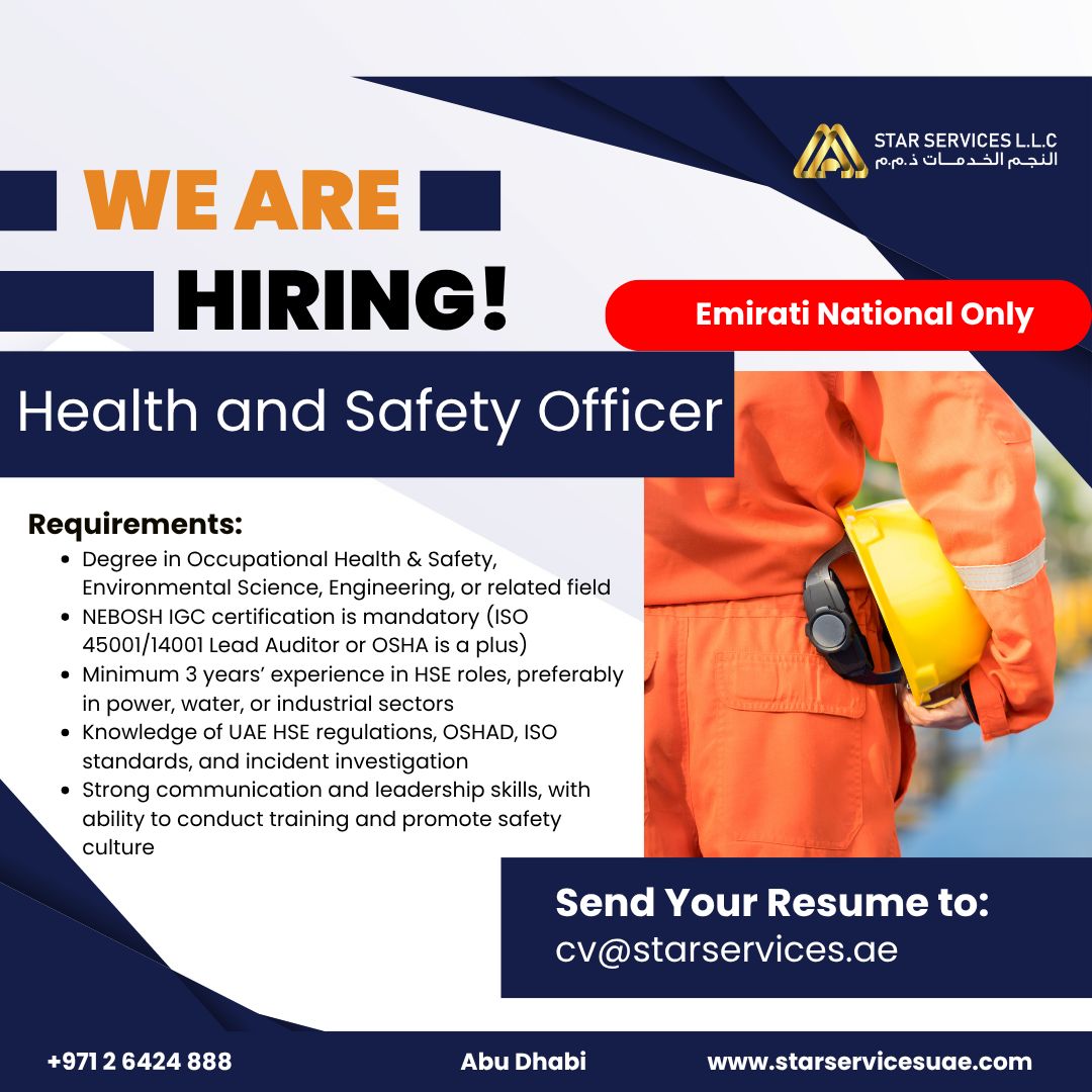 Exciting Job Openings at STAR SERVICES LLC Abu Dhabi - July 2025