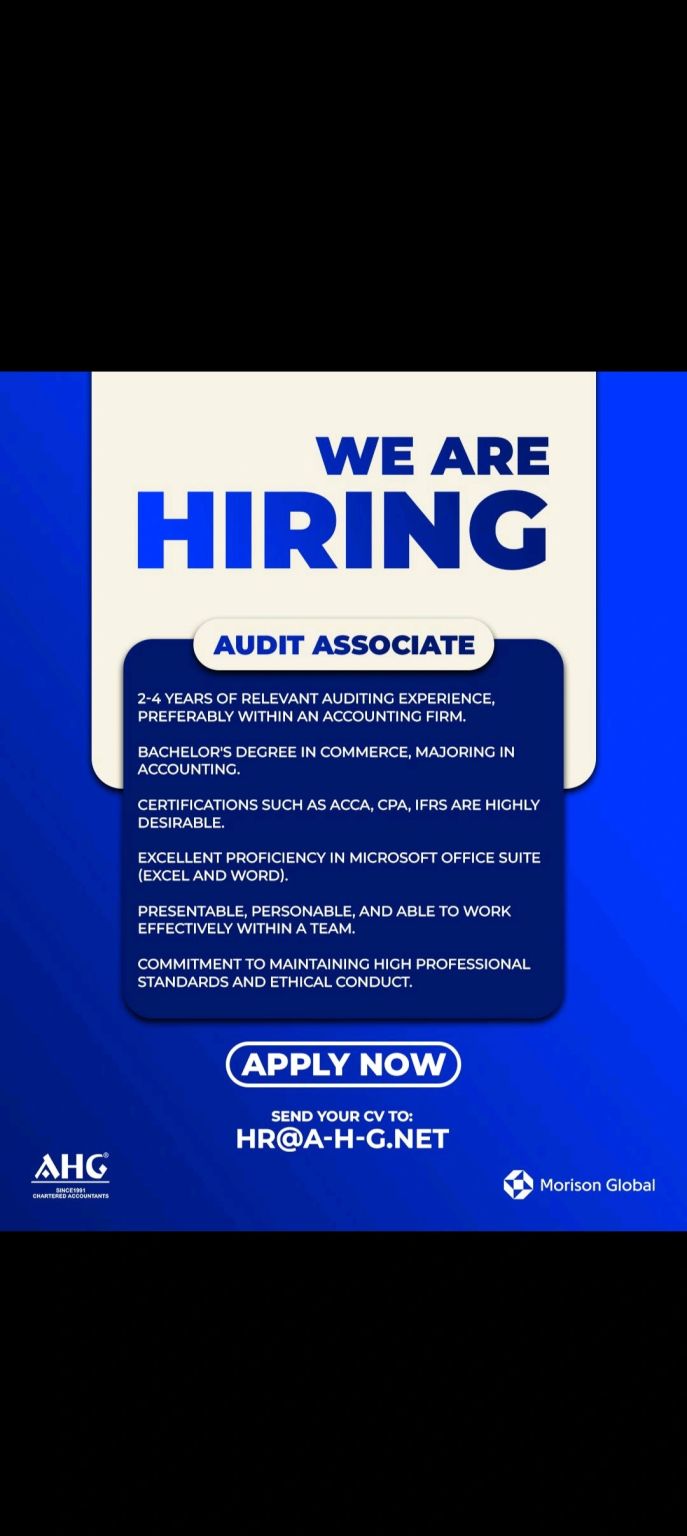 📍 Dubai Job Alert 2025 – AHG Chartered Accountants Hiring Audit Associates