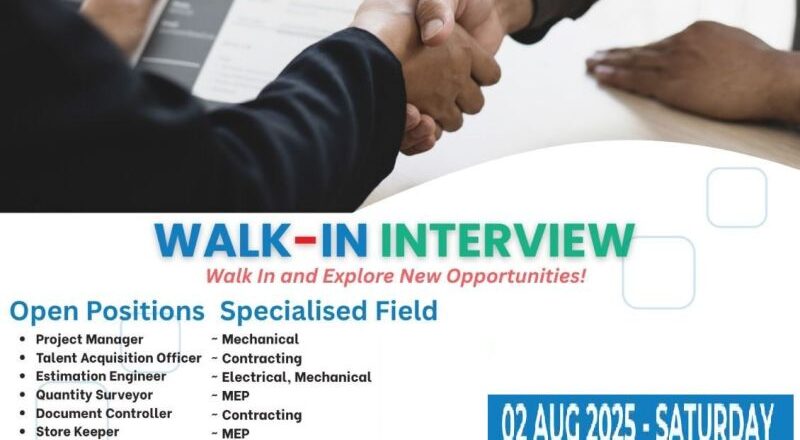 💼 Remarkable GESCO Walk-in Interview UAE – Multiple Vacancies | 02 August 2025