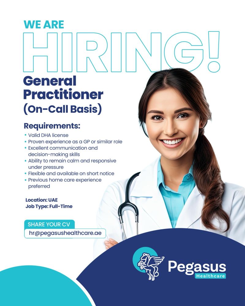 Pegasus Healthcare Job Vacancy for General Practitioner in UAE