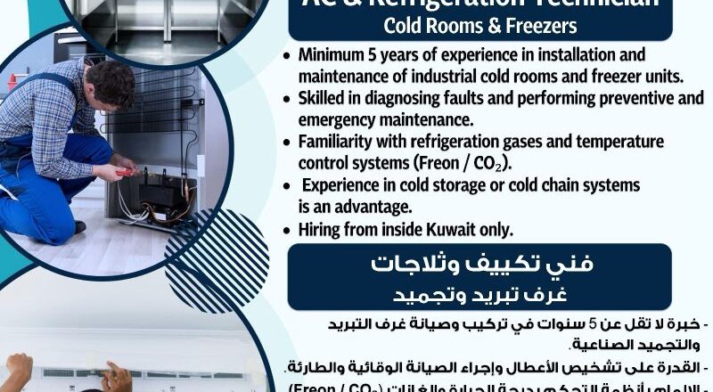 ✨ Top Hiring Alert 2025: Proficience B.C Company AC Technician Jobs in Kuwait