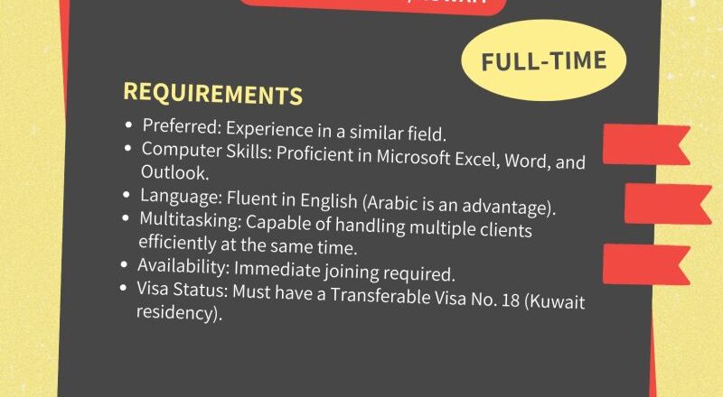 📍 Oxygen Fitness Kuwait Hiring Receptionist | Immediate Joining Required