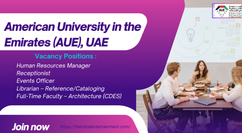 American University in the Emirates Vacancy Posting