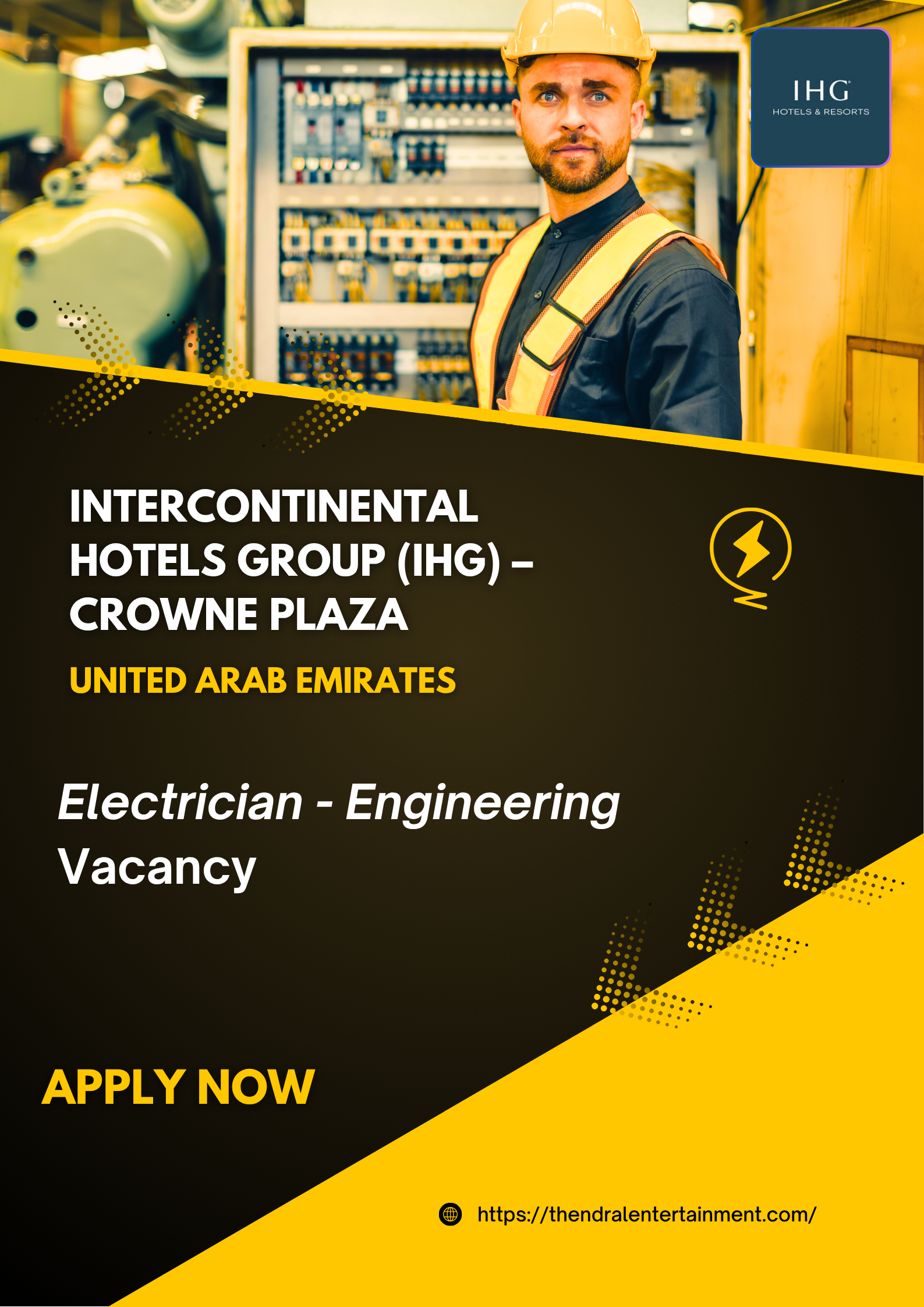 Crowne Plaza Electrician Vacancy UAE