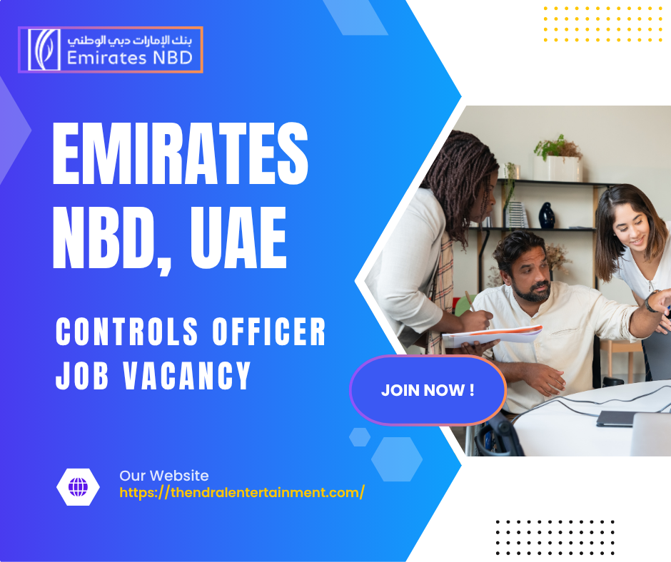 Emirates NBD Controls Officer UAE Job Vacancy