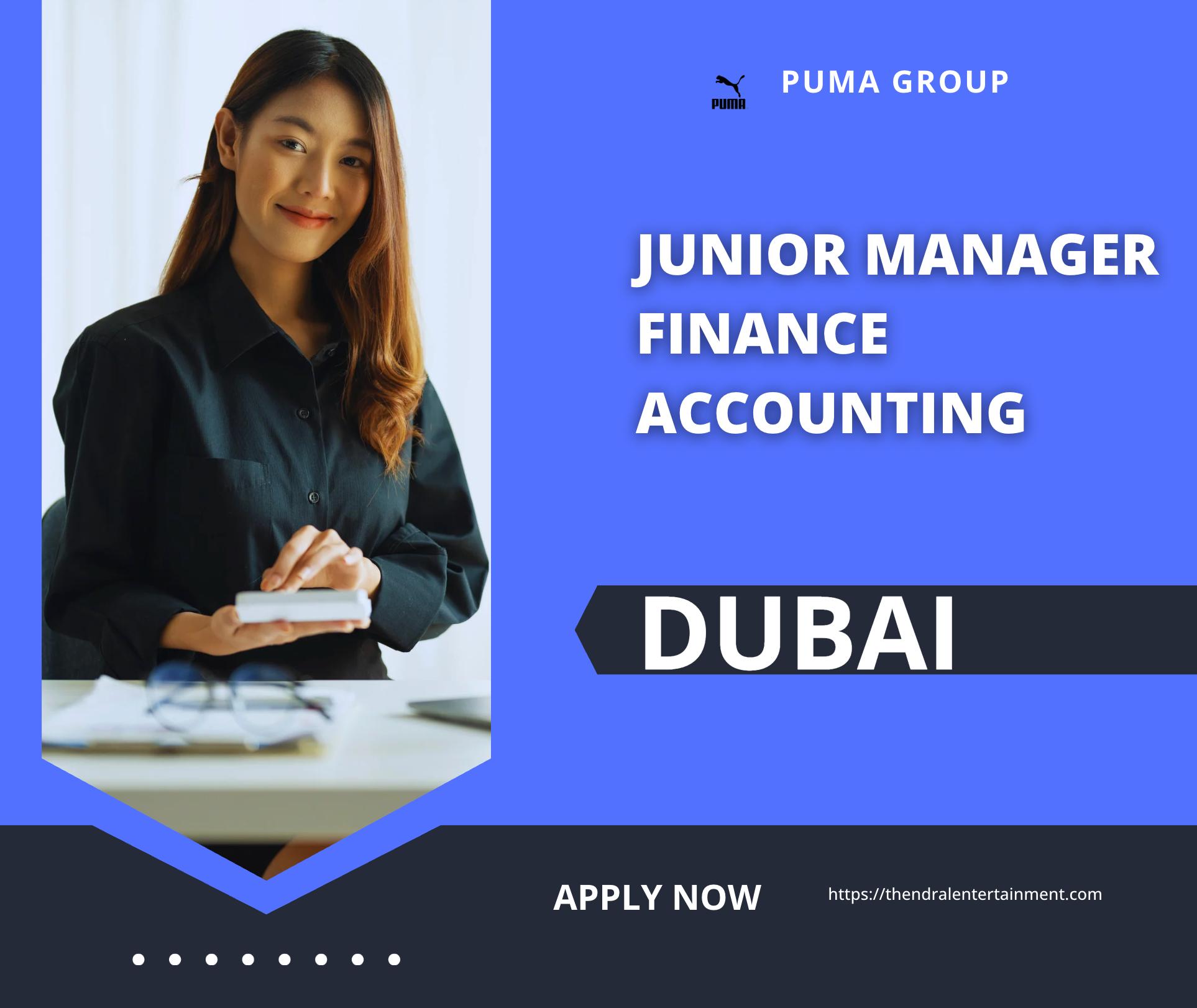 Join Finance Jobs Dubai 2025 – Apply Now for Junior Manager Finance Accounting at PUMA