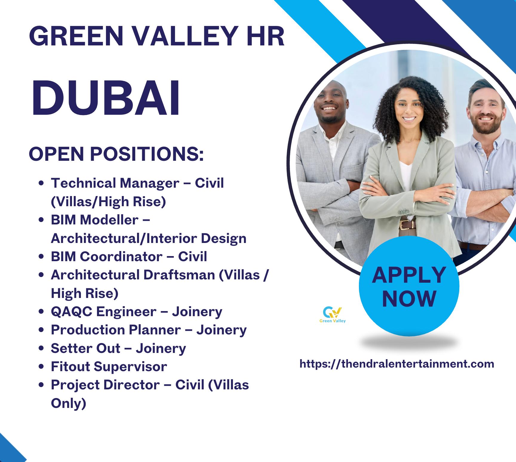 Civil Engineering Jobs Dubai 2025 – High Growth Roles in BIM, Fitout, and Project Management 