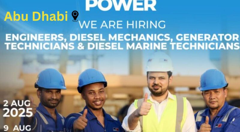 Abu Dhabi Engineering Jobs – Join Massive Walk-in at Al Masaood Power | August 2, 9 & 16