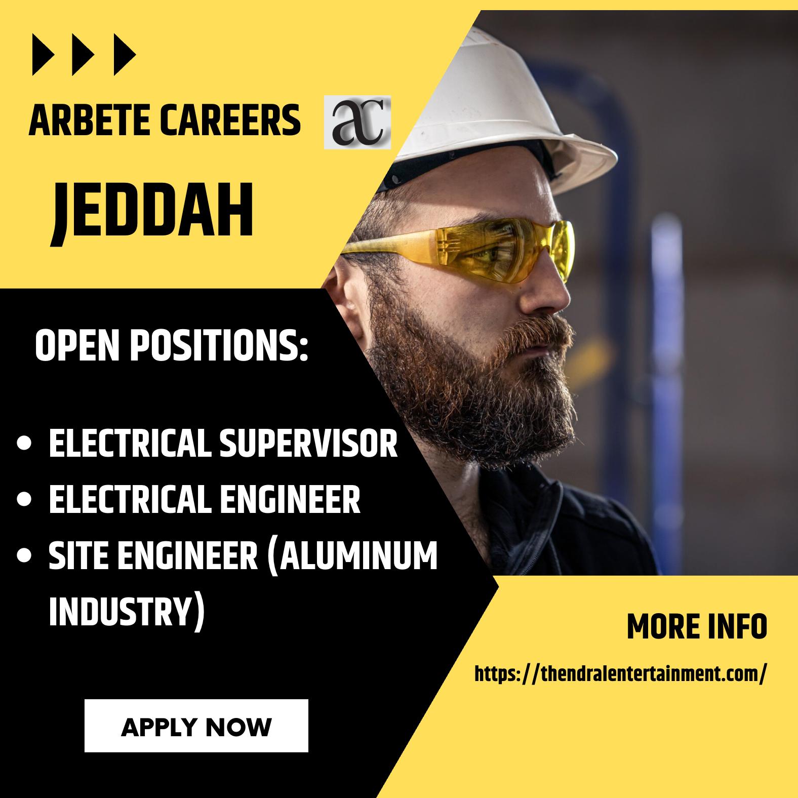 Jeddah Construction Jobs 2025 – Apply Now at Arbete Careers in Saudi Arabia