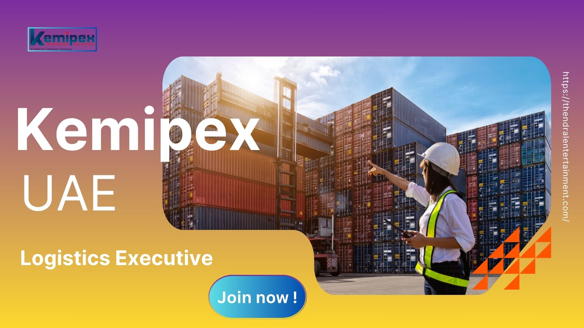 Kemipex Logistics Executive Job Vacancy in United Arab Emirates 2025